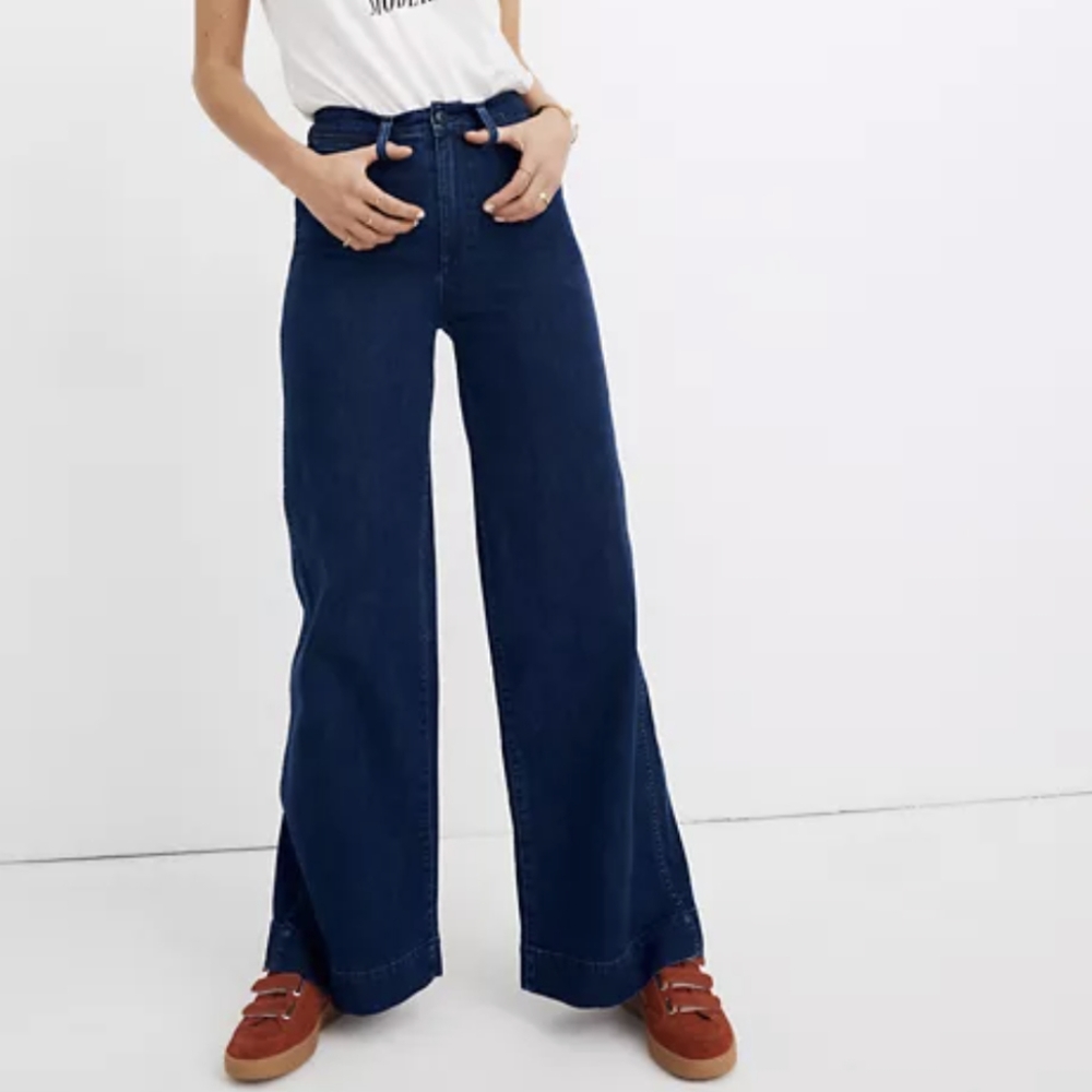 Madewell full length denim Emmett pants size 24